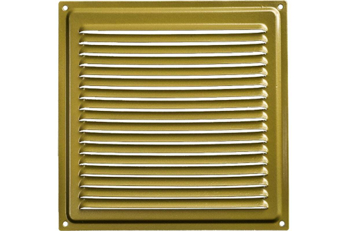 Решетка 10х10ВРС метал. с сеткой золото