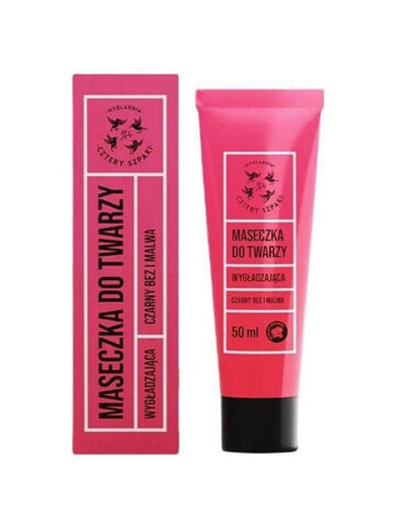 Mydlarnia Cztery Szpaki Mydlarnia Cztery Szpaki Wygładzająca maseczka do twarzy Czarny Bez i Malwa 50ml