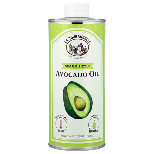 La Tourangelle, масло авокадо, обжаренное и шипящее, 750 мл (25,4 жидк. унции)