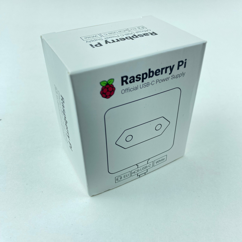 Оригинальный блок питания для Raspberry Pi 4 белый цвет