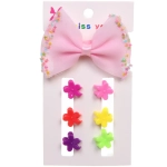 Заколки-крабы для волос детские 6шт c резинкой для волос «Collection Boom - Ромашки», блекс, цвет микс, 1,5см