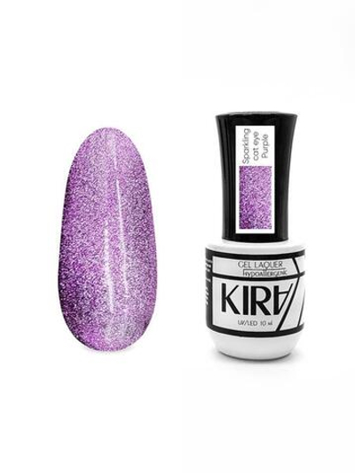 КИРА Гель-лак кошачий глаз purple 10 мл.