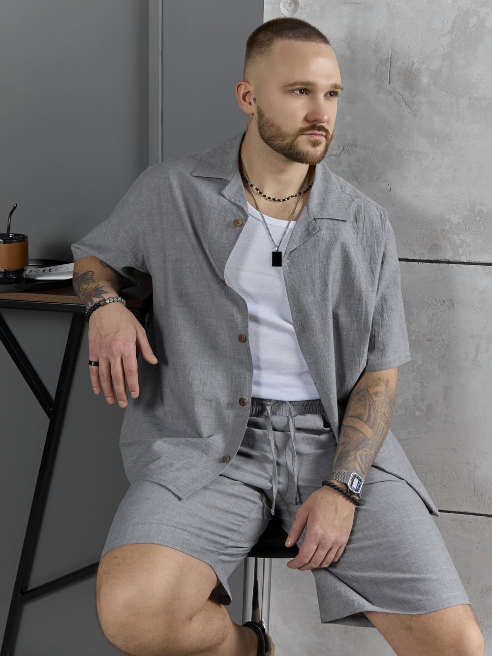 Костюм мужской Аристократ-2 Виотекс СЕРЫЙ МЕЛАНЖ