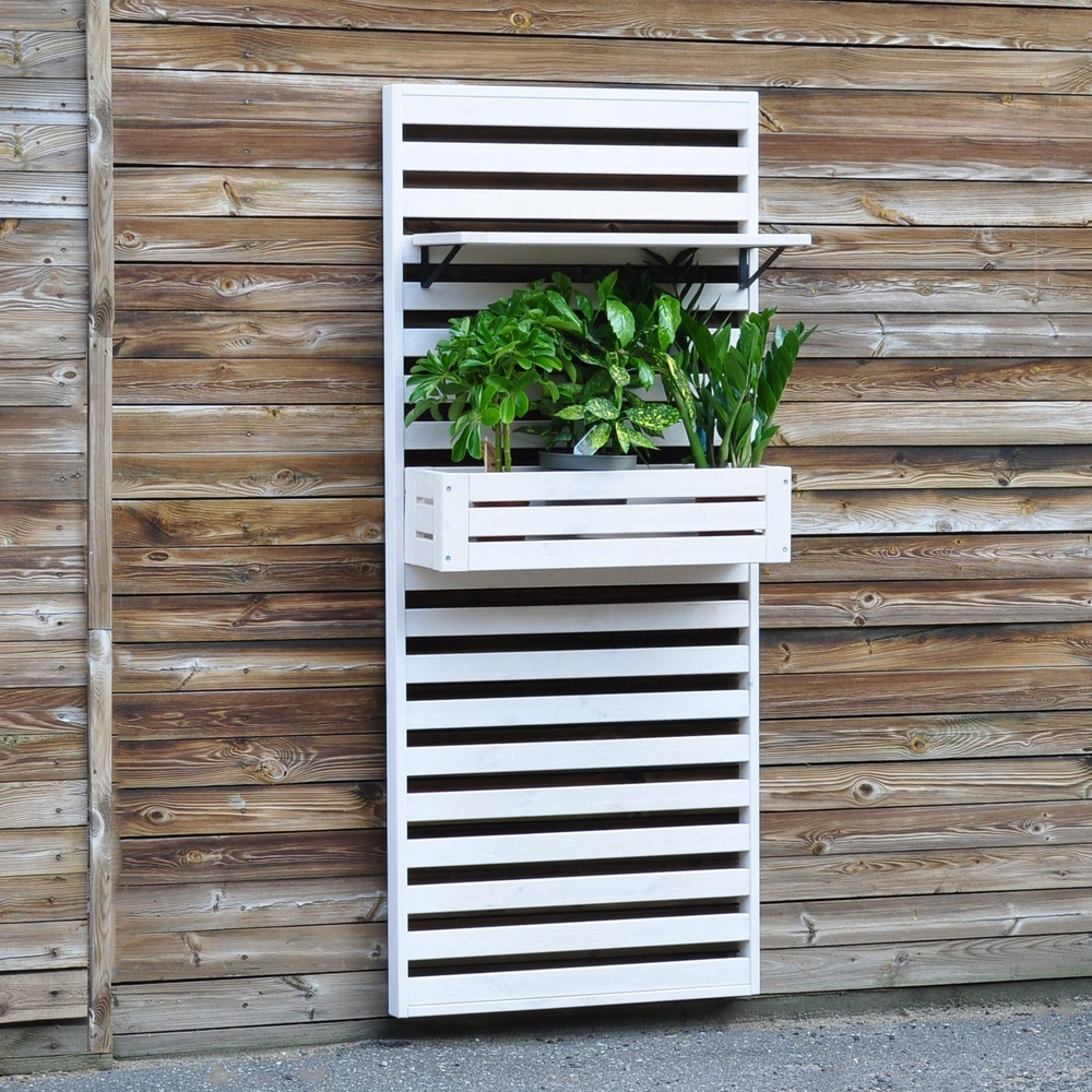 Панель для стен деревянная Эпларо, белая