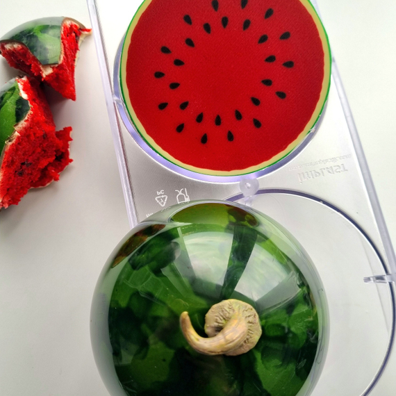 885 | Форма для шоколадных фигур &quot;Полусфера 120мм&quot; (275х135 мм)