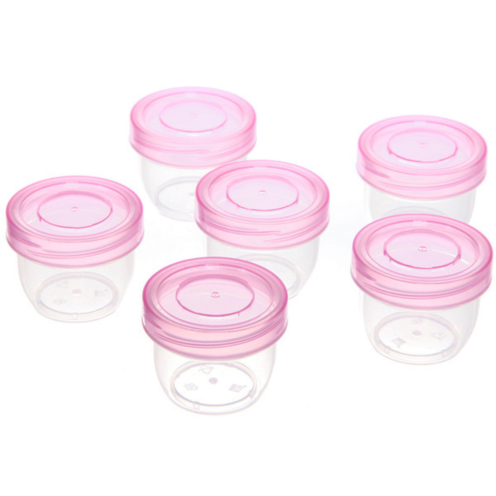 Набор контейнеров для продуктов 30мл 6шт, цвет микс