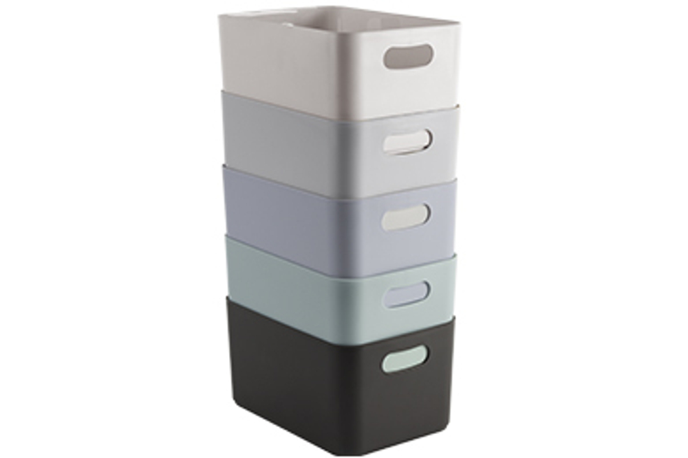 Корзина Agraba, 3.7 л, 23х16х12 см, цвет серая мистерия, пластик