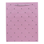 Пакет подарочный "Diamond" 26*32*10см, тиснение серебром,ручки-шнурок,4 цв.микс