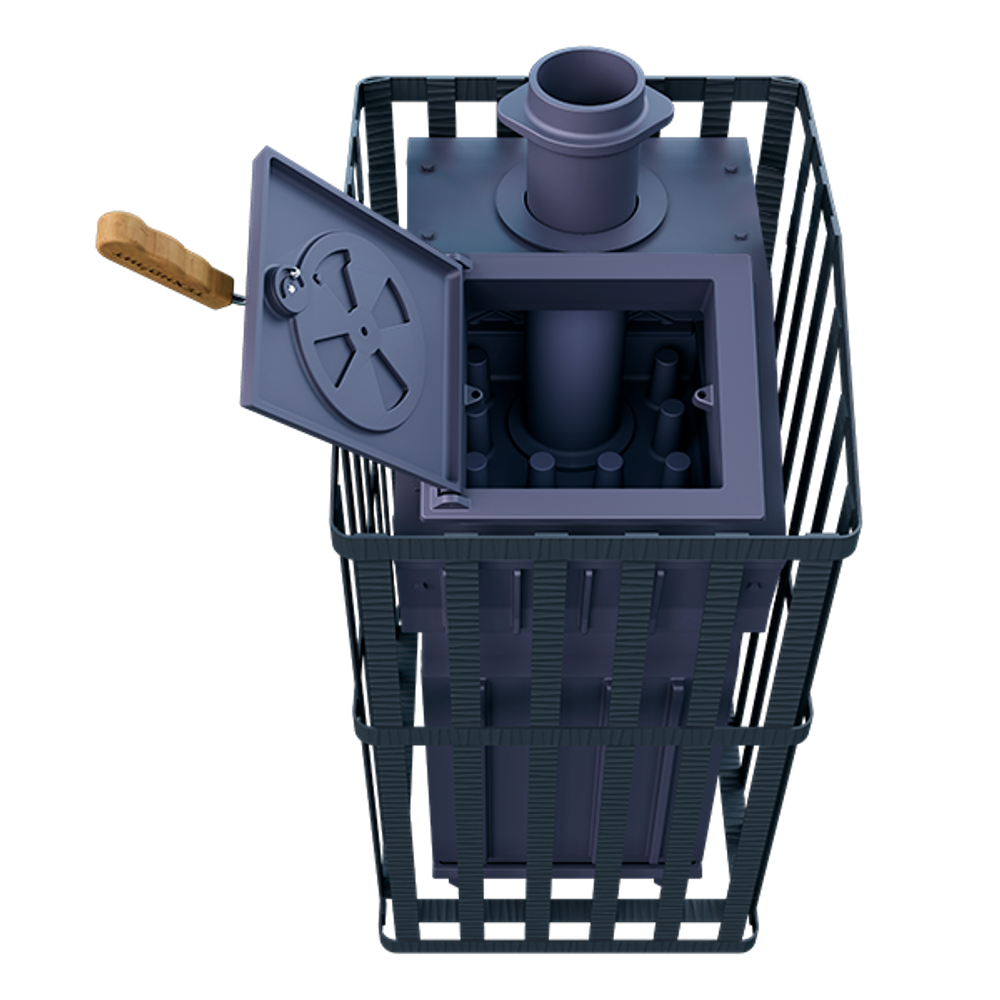 Чугунная печь для бани Гроза 18 (П2) Ураган