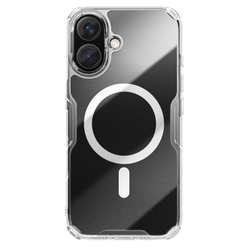 Прозрачный чехол от Nillkin с поддержкой MagSafe для смартфона iPhone 16, серия Nature TPU Pro Magnetic Case