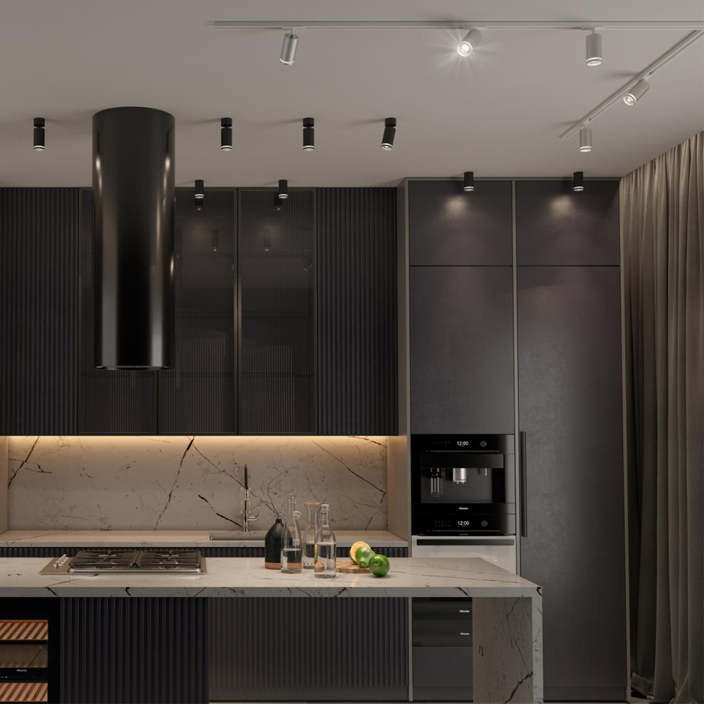 370879 PORT NT22 203 серебро Светильник трековый однофазный двухжильный IP20 GU10 9W 220V ULAR