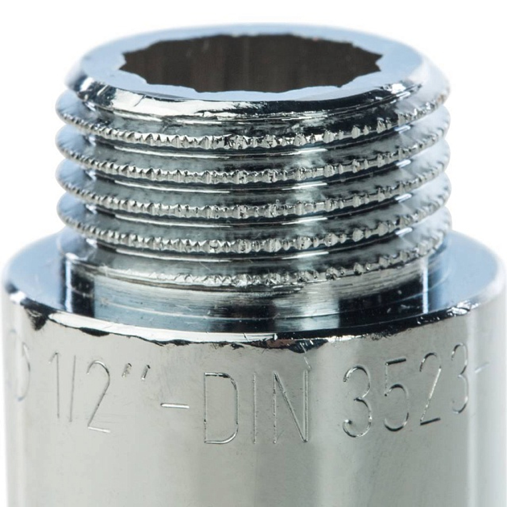 Удлинитель резьбовой STOUT SFT 0002 - 1/2" длина 60 мм (ВР/НР, латунь хромированная)
