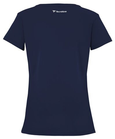 Женская теннисная футболка Tecnifibre Club Cotton Tee - marine