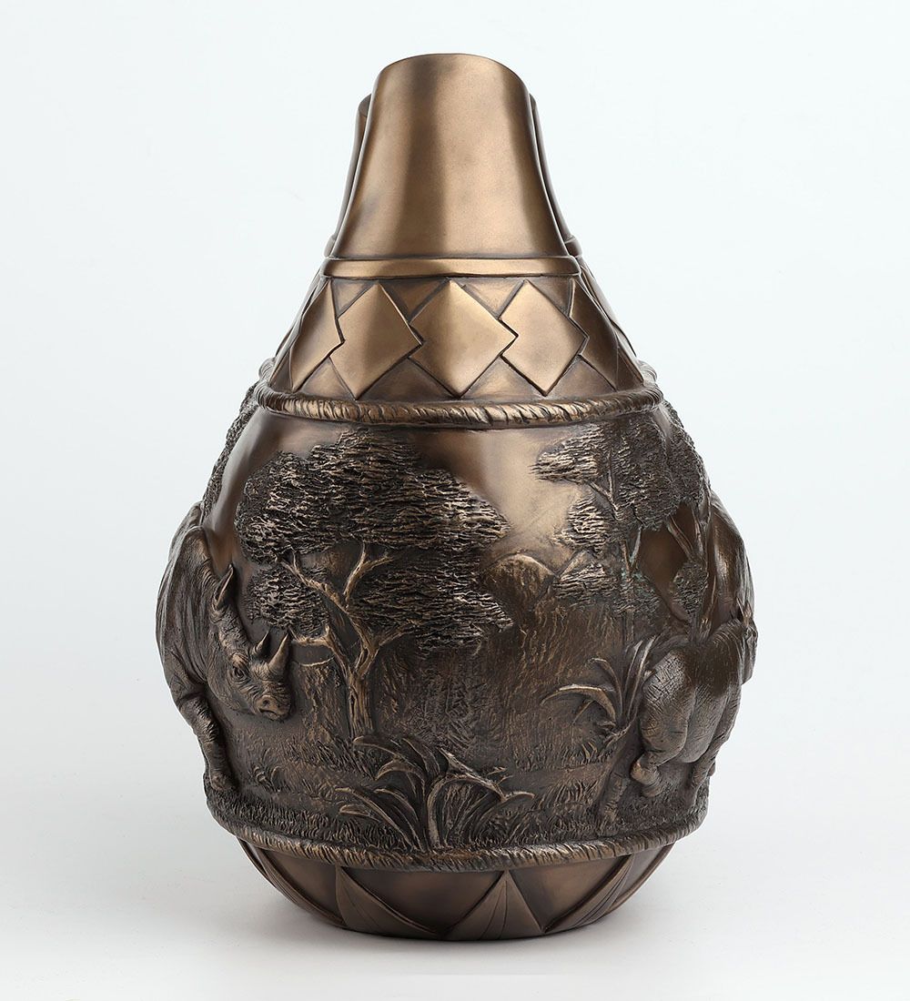 Veronese WS-1395 Ваза «Сафари - носороги»