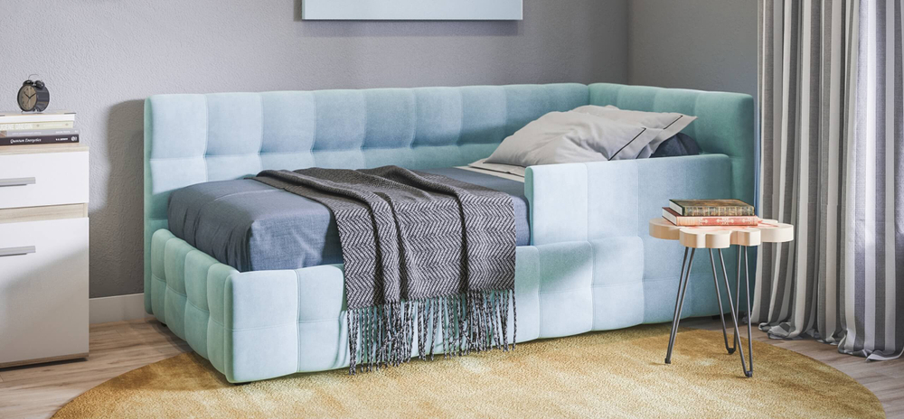 Бортик для Босс Мини велюр Велюр Монолит аква