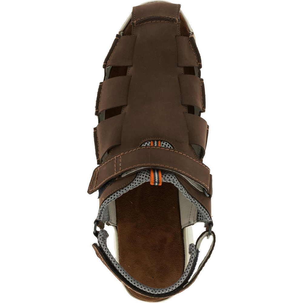 585285 сандалии мужские коричневые