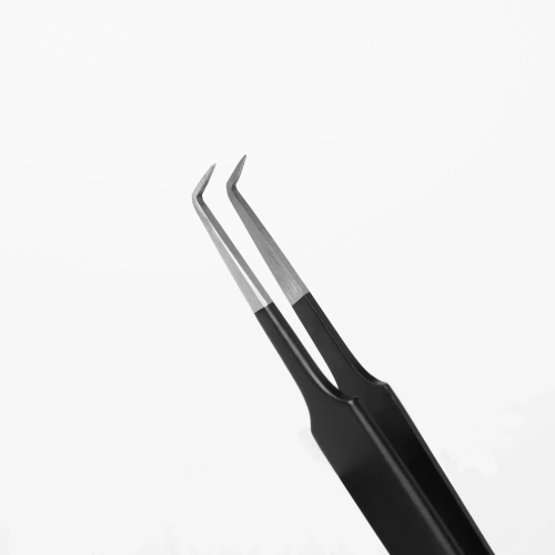 Rili Пинцет для наращивания ресниц тип Г 5 мм (Black Line)