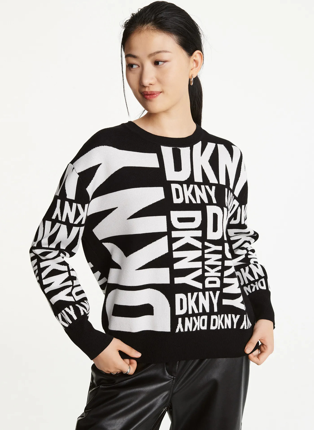 Женский джемпер DKNY Exploded Logo Crew
