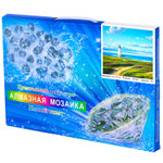 Алмазная мозаика Alingar, на подрамнике, с полным заполнением, (глянц) дизайн рамка, 30х40 см, 20 цветов, "Маяк"