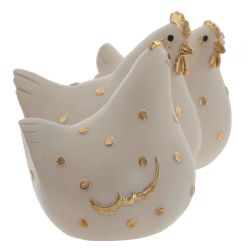 GAEM Фигурка декоративная "Петух с курицами", L19 W10 H10 см