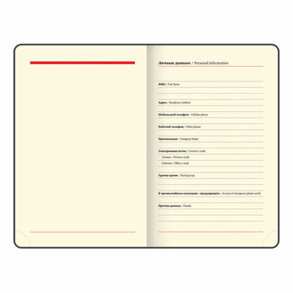 Ежедневник недатированный МАЛЫЙ 100х150 мм А6 BRAUBERG "Status", под кожу, 160 л., красный, 113367