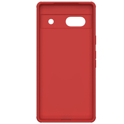 Усиленный чехол красного цвета от Nillkin для смартфона Google Pixel 7A, серия Super Frosted Shield Pro