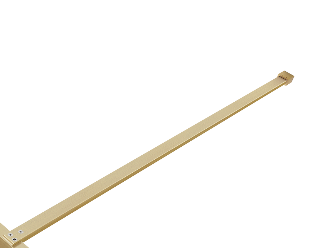 Душевая перегородка Walk-In VSW-1HP100GWBG, 1000*2000,браш.золото, стекло ламинир. с золотыми нитями