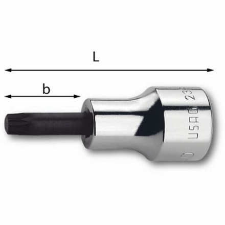 233 1/2 NXZN Головка для винтов XZN 8L, длина 100 мм, USAG (Италия)