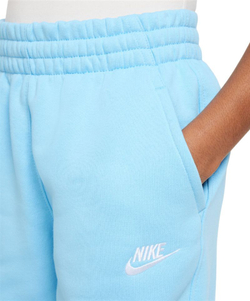 Штаны для девочки теннисные Nike Kids Club Fleece Jogger - aquarius blue/white