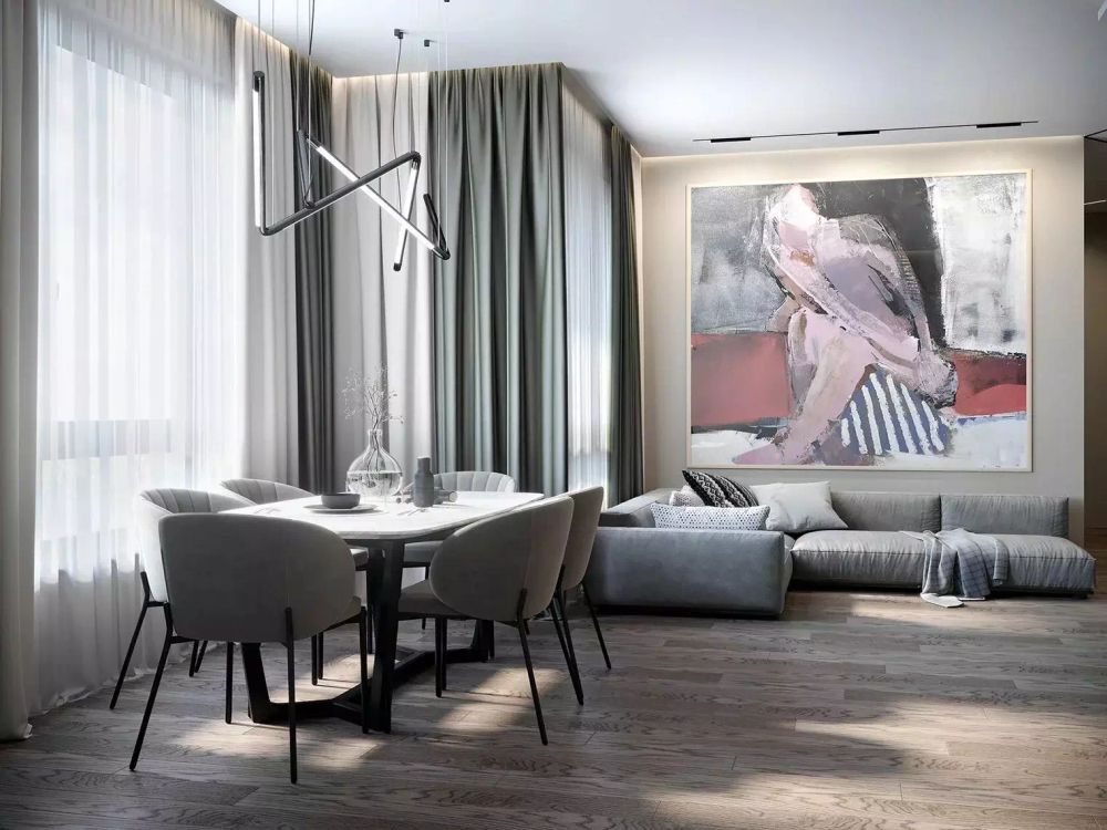 Потолочный теневой карниз Gips черный матовый, 3000x43,8x44,1 мм