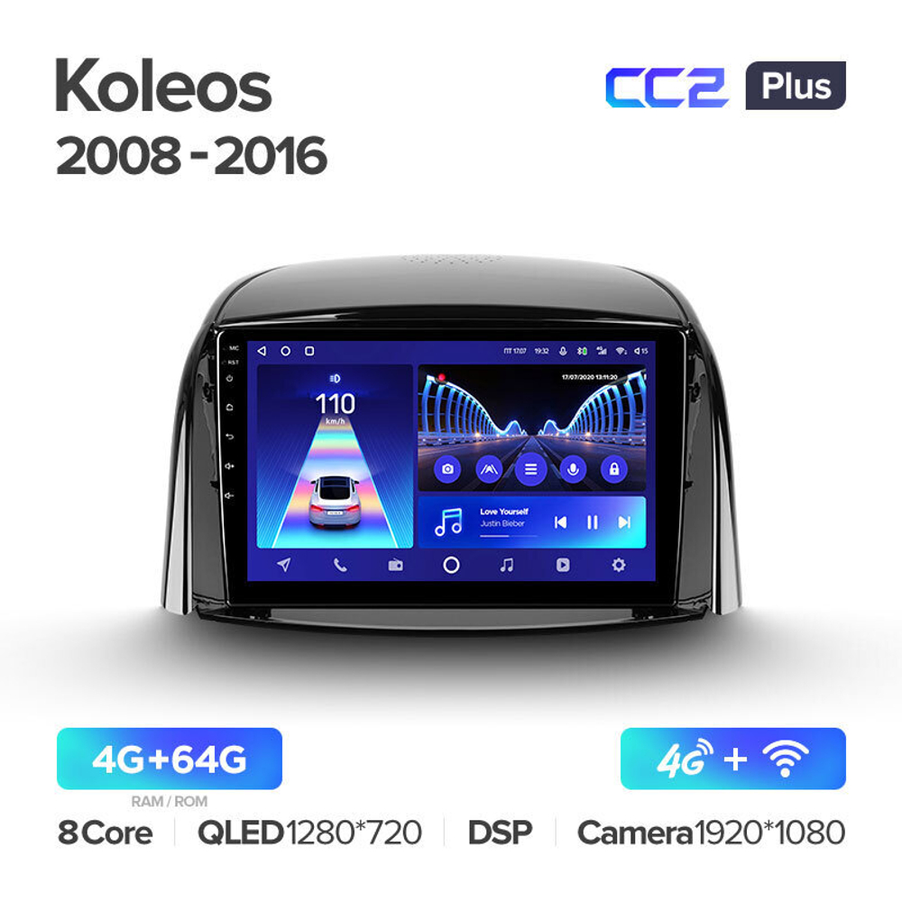 Teyes CC2 Plus 9" для Renault Koleos 2008-2016