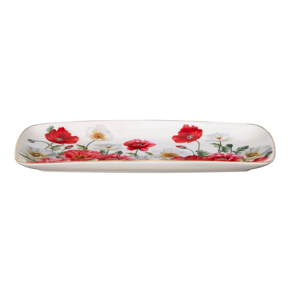 БЛЮДО ПРЯМОУГОЛЬНОЕ LEFARD "МАКИ" 30*13,5*2 СМ (КОР=24ШТ.)