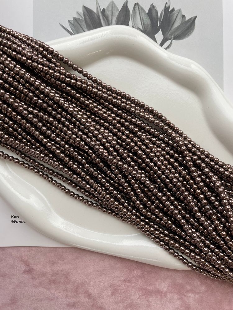 Нить бусин из гематита 2,5мм