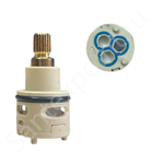 Переключатель картрижный диаметром 22мм трех проходной для смесителей Frap