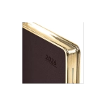 Ежедневник датированный 2026 А5 148х218 мм, GALANT "Infinity Gold", под кожу, темно-коричневый, 117501