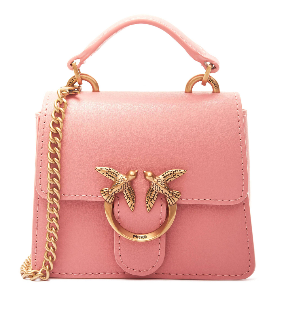 Кожаная сумка через плечо LOVE ONE MICRO Pinko - розовый(102740 A0F1)