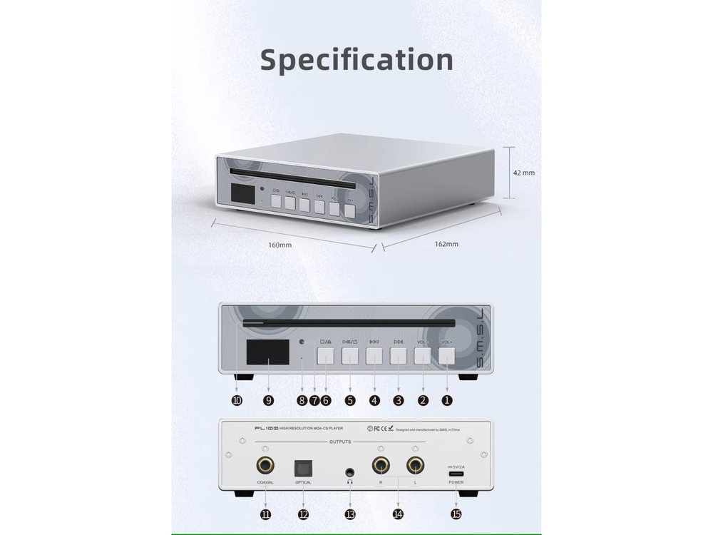 CD-проигрыватель SMSL PL100