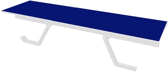 Шезлонг металлический Podio синий