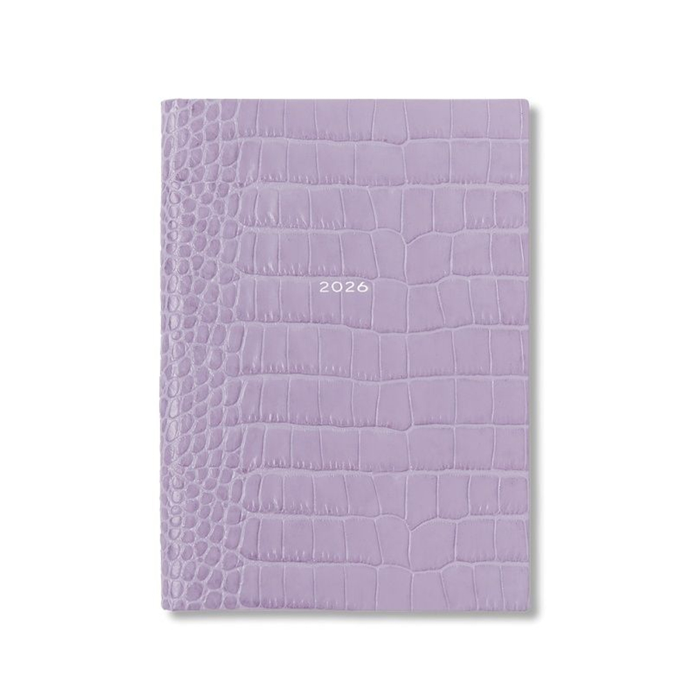 Smythson Ежедневник 2026 Soho Weekly Diary in Mara, Lilac