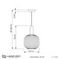 Подвесной светильник Lumina Deco Gato LDP 1217-1 WT+BK
