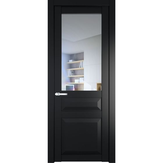 Межкомнатная дверь эмаль Profil Doors 1.5.3PD блэк остеклённая