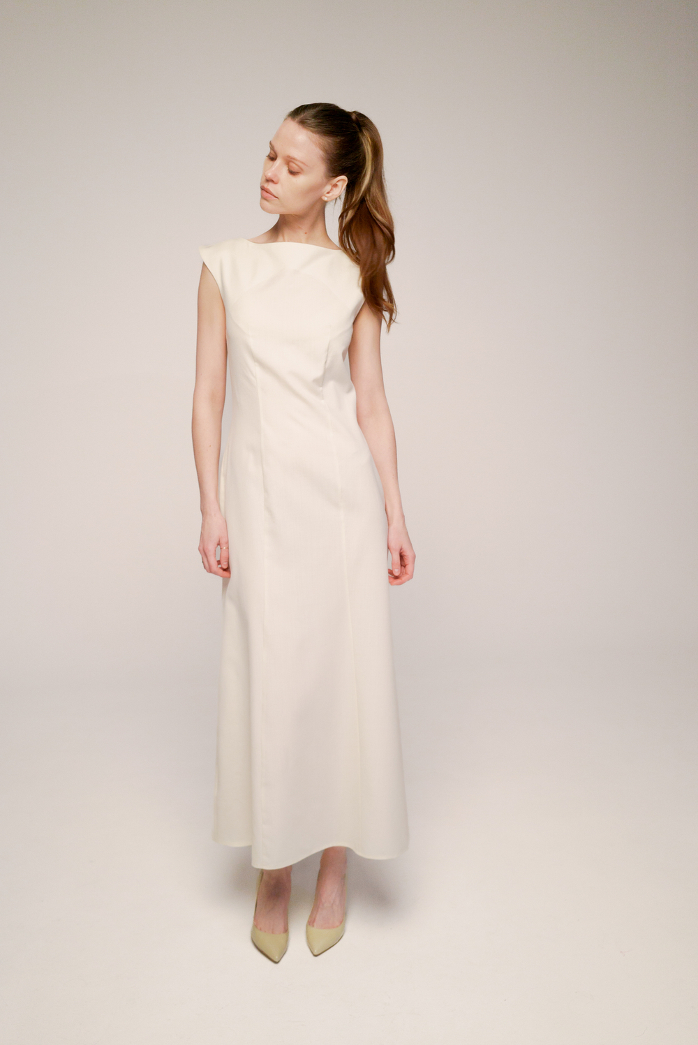 Merino wool blend dress