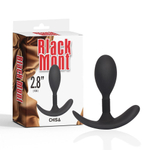 Черная анальная втулка Anal Play Plug S - 8,6 см. (Цвет: черный)