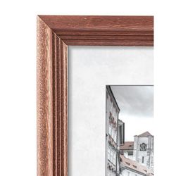 Фоторамка Image Art С20 30х42 деревянная из сосны, цвет махагон, вставка-прозрачный пластик | Image Art