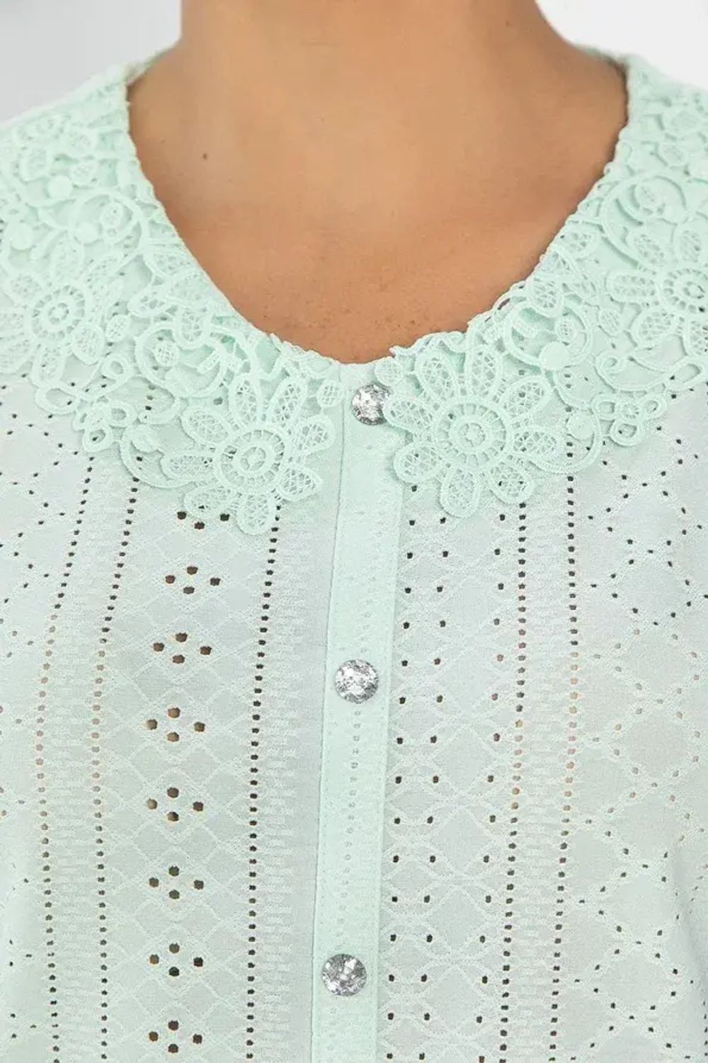 Блуза Петуния (светло-зеленая) Б13978-20М LT Collection