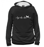 Толстовка "Бигль  сердечный ритм"