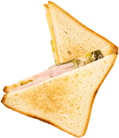 Сэндвич с ветчиной и маринованными огурчиками