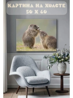Картина на стену 40 X 50 Суслики