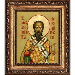 Александр Александрийский святитель, патриарх. Икона на холсте.
