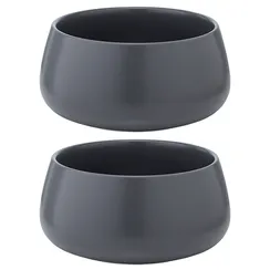Набор из двух салатников темно-серого цвета из коллекции essential, 800 мл